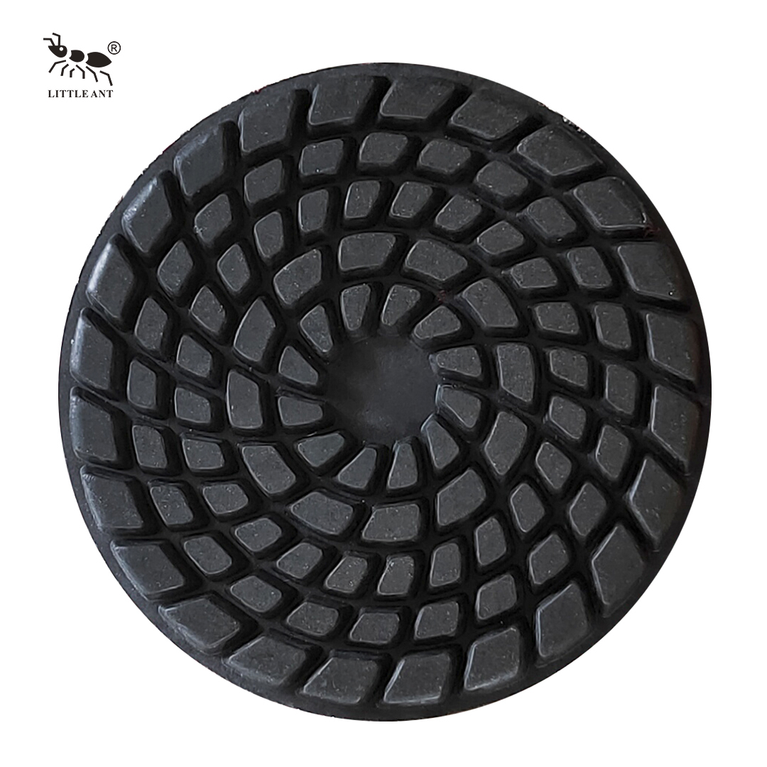 Pequeñas almohadillas de pulido de resina de hormigón de hormigón de hormigas 7 pasos de espesor de 4 mm-6 mm de diámetro 4 pulgadas