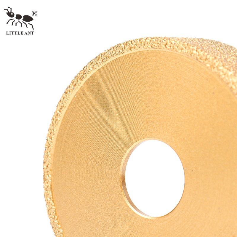 Pequeña hormiga fácil de operar al vacío Breading Diamond Diamond Rueda Paralela Pedido de perfil de borde de piedra para molinillo de ángulo