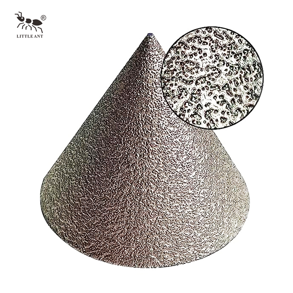 Pequeño cilindro de hormigas Braze Diamond Biseling Chafling Bits para la piedra Holce existente Agrandado Pulido de ajuste Corte