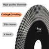 Little Ant 4 pulgadas y 5 pulgadas de ancho X-Mesh Turbo Segment Diamond Saw Blade Cutting Molling 2-in-1 para mosaico de microlita de cerámica porceliana