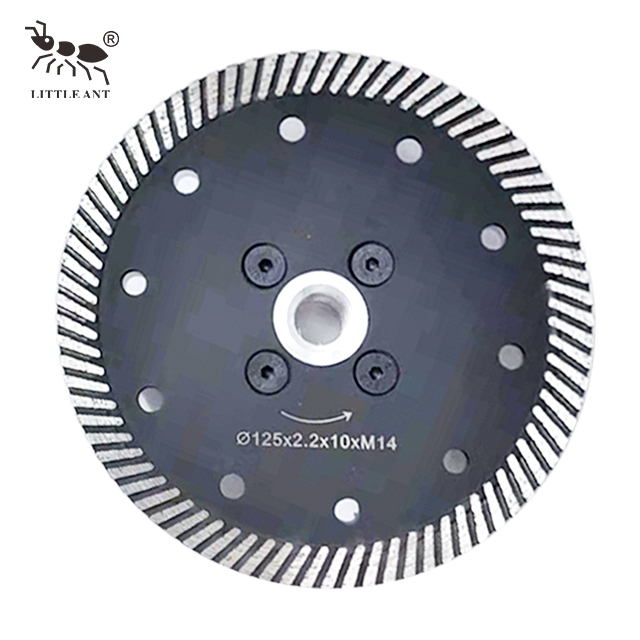 Hoja de diamante turbo con reborde para hormigón de arenisca de granito