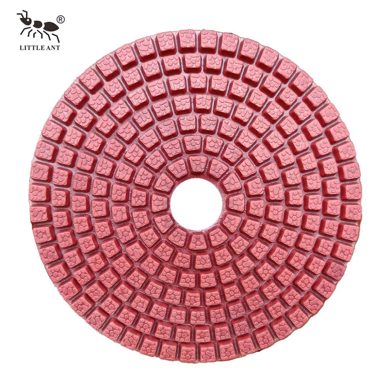 Pequeño molde de manchas de hormigas de 4 pulgadas de pulido húmedo para mármol Terrazo Granite Stone menos polvo de alta nitidez