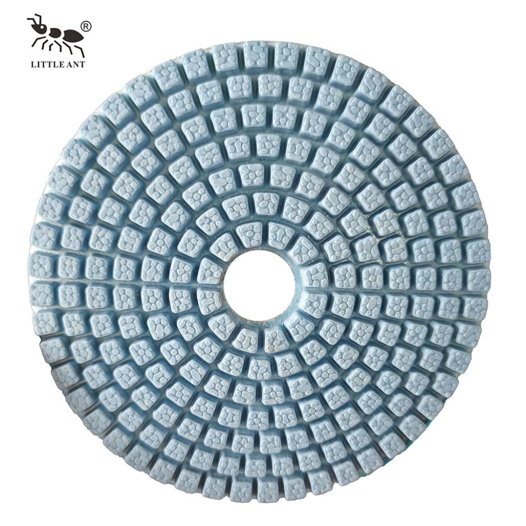 Pequeño molde de manchas de hormigas de 4 pulgadas de pulido húmedo para mármol Terrazo Granite Stone menos polvo de alta nitidez