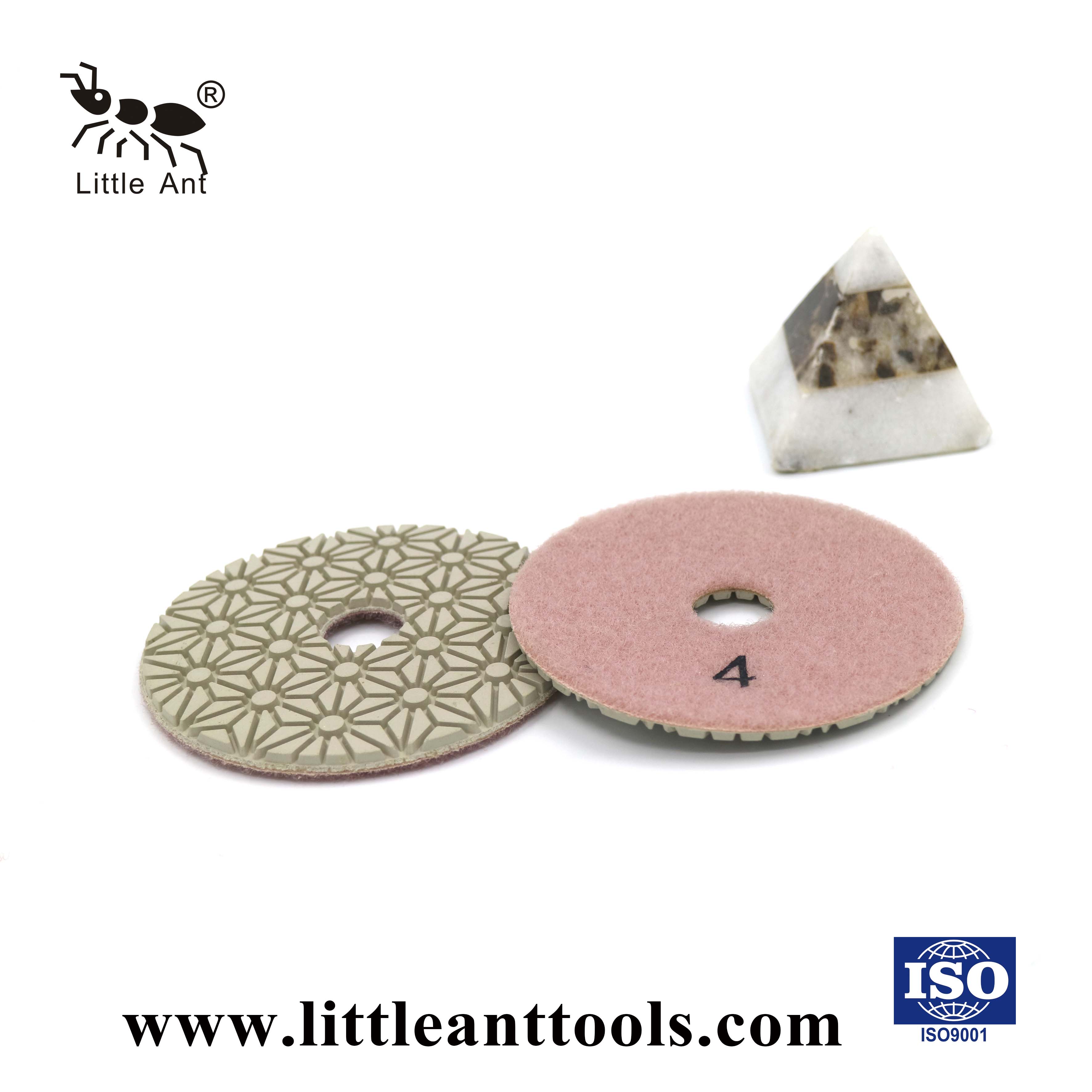 Almohadilla de pulido húmedo de diamante de 3 o 4 pasos flexible para el granito de mármol de piedra Terrazzo de piedra caliza concreto