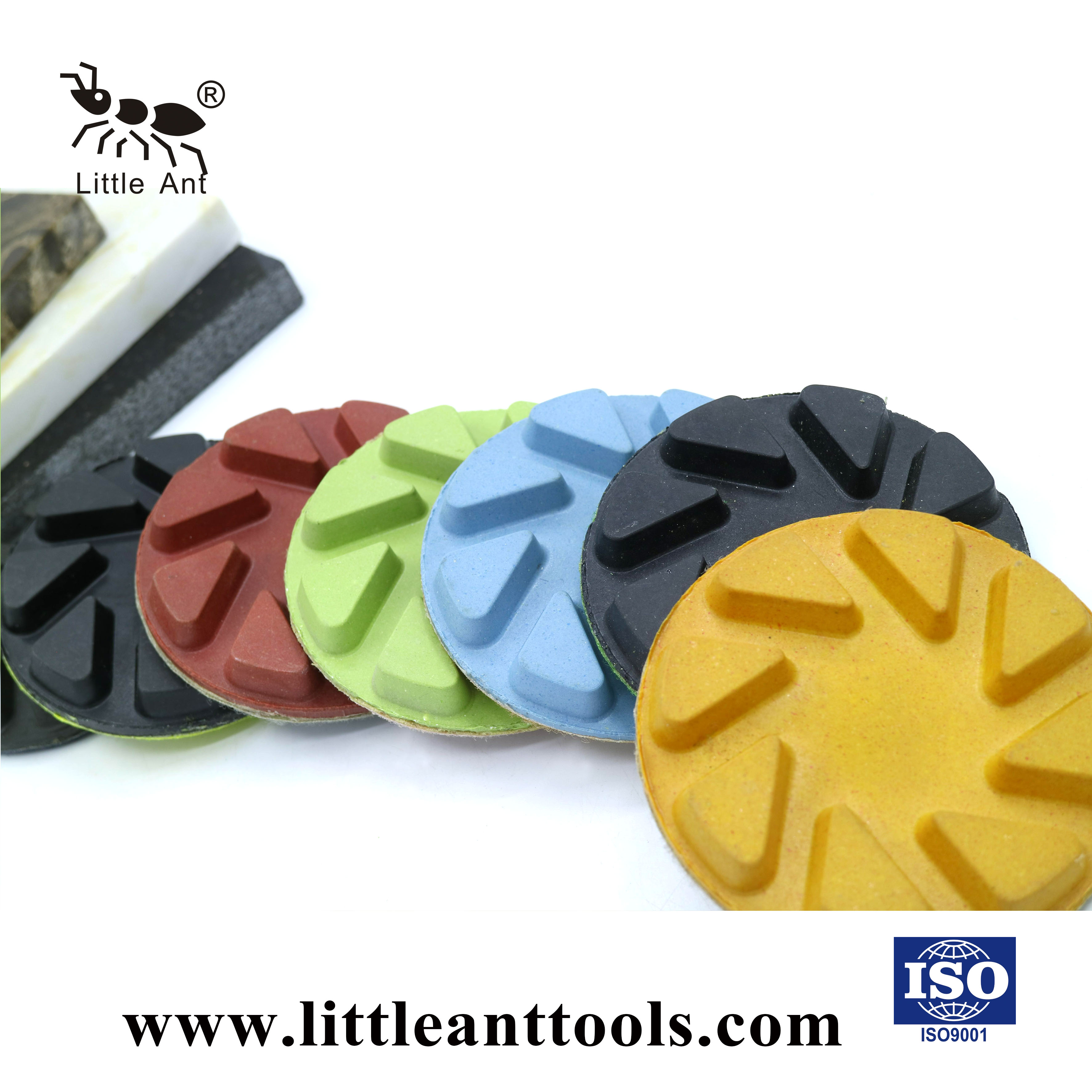 Almohadilla de pulido de pisos de resina con máquina de pulido pesado