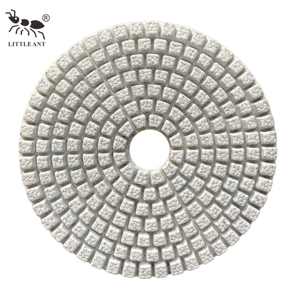 Pequeño molde de manchas de hormigas de 4 pulgadas de pulido húmedo para mármol Terrazo Granite Stone menos polvo de alta nitidez