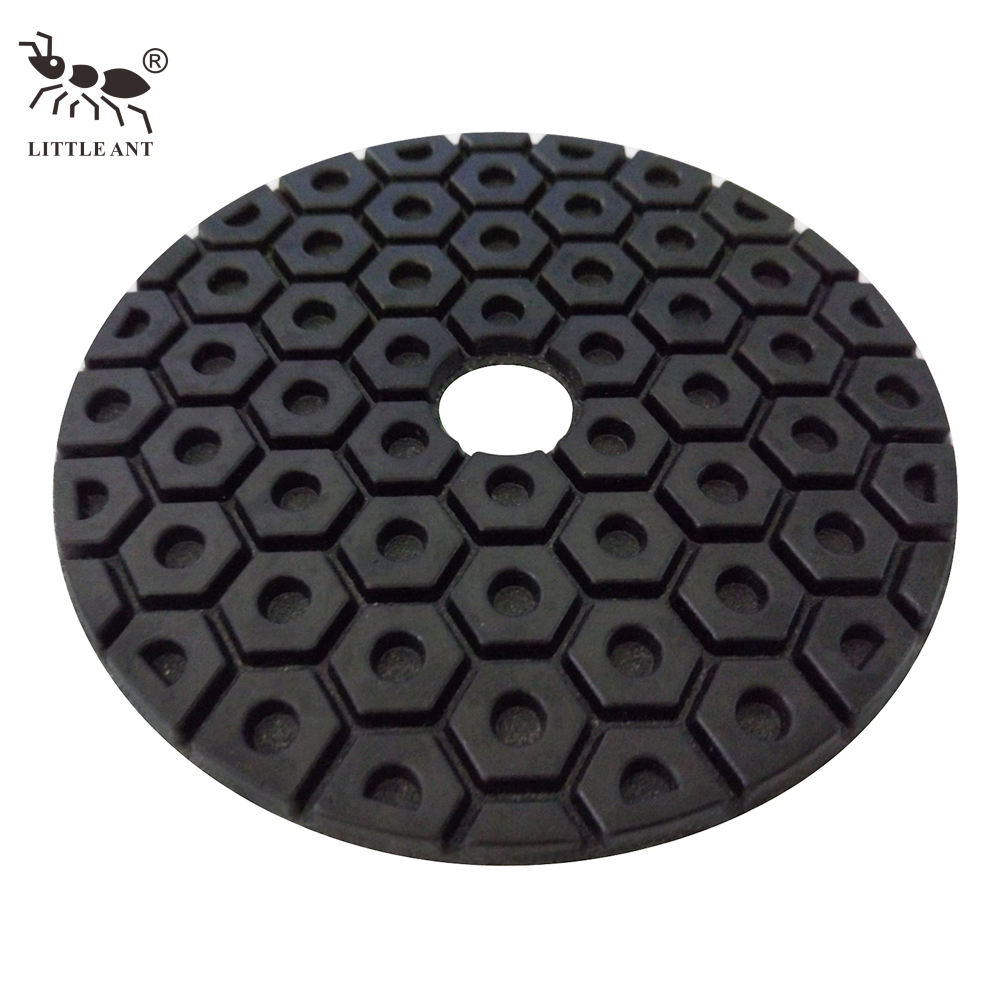 Pequeña hormiga verdadera Color de 4 pulgadas Honeycomb de pulido húmedo para mármol de granito de piedra diseñada