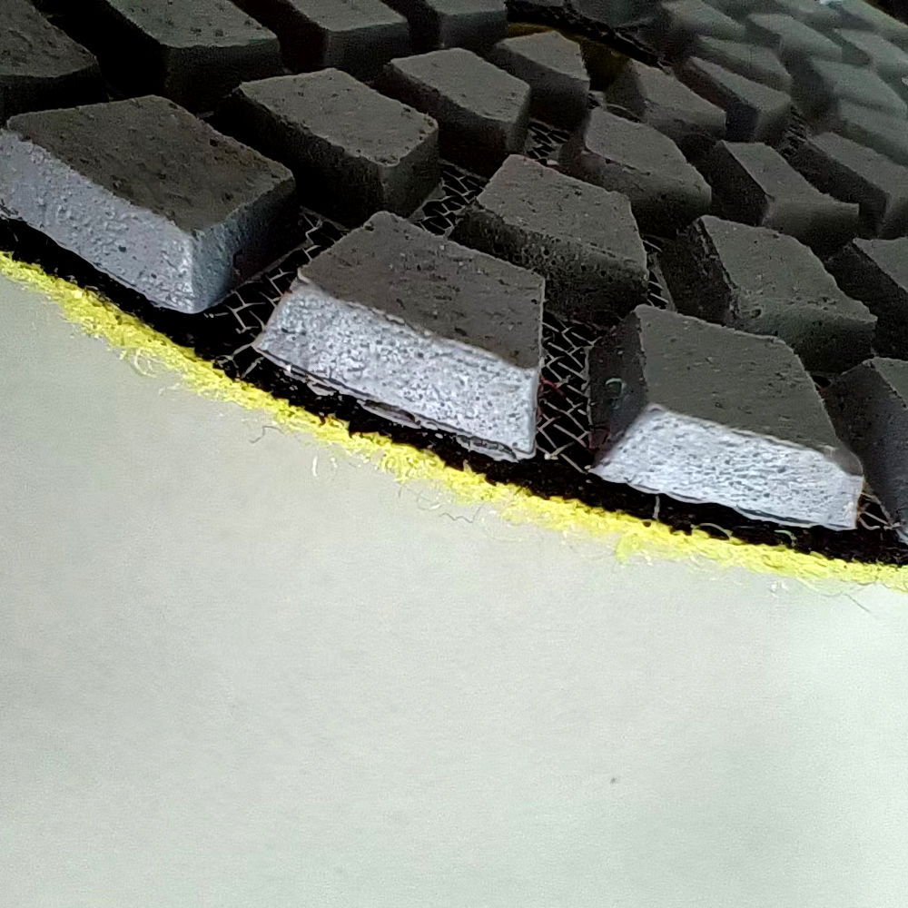 Pequeña hormiga nueva Padera de diamante seca de 3 pasos para el piso pulido de la disipación de metal de disipación entre