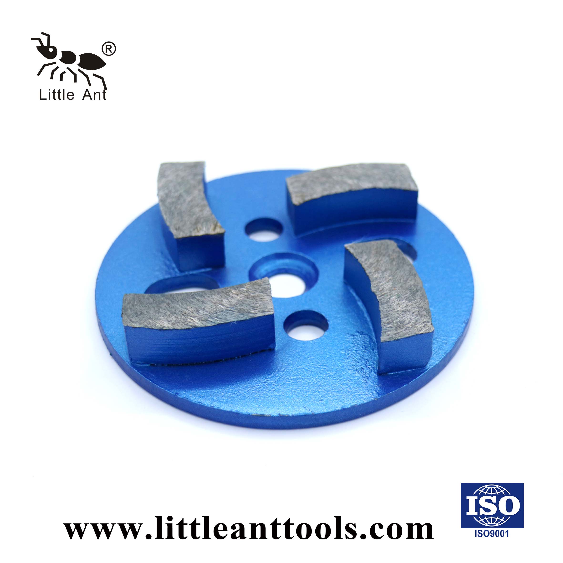 Pequeña herramienta de metal de placa de molienda circular de hormigas para hormigón seco y húmedo usa 4 engranajes en forma de arco 100 mm
