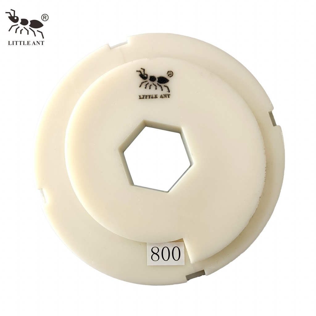 Little Ant Snail Lock 5 pulgadas de 125 mm Padrez de pulido de borde de resina con cuarzo de marmolgo de mármol de granito de PVC