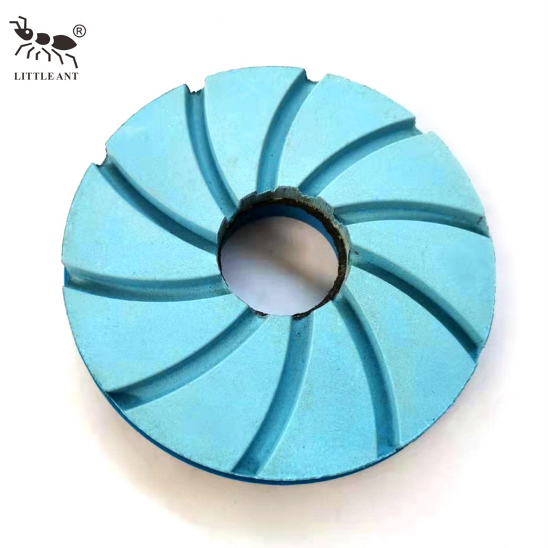 Pequeña almohadilla de pulido de resina del borde de la caracol con el backer de pvc Granite Marble Terrazzo Quartz