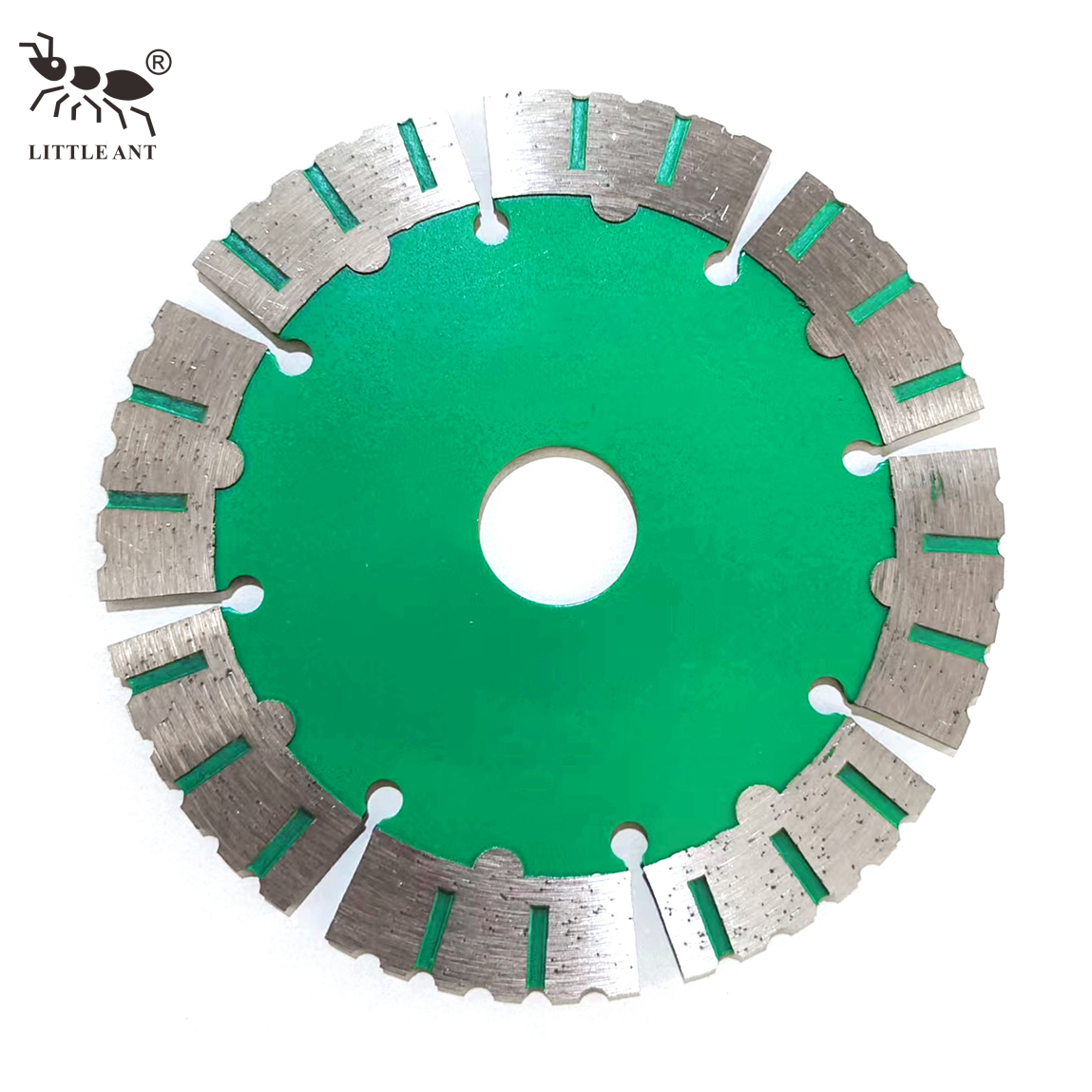 Pequeñas hormigas de los dientes de la corona Disco de corte de ladrillo para lima Beraing Pared concreto Grooving Diamond Segmented Saw Blade