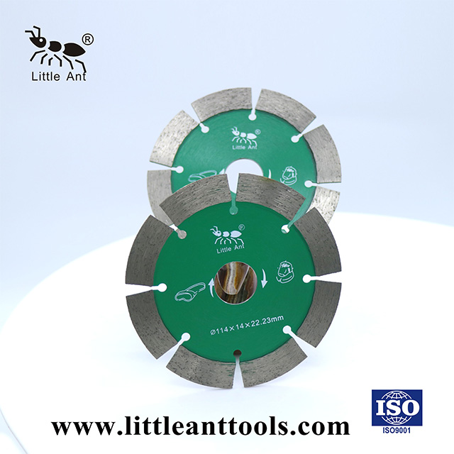 Diamante sinterizado 4 "Collor de sierra circular de corte seco para mármol de granito de piedra 114 mm de uso húmedo o seco
