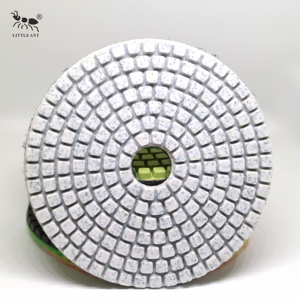 Little Ant Best Seller Plainización de pulido húmedo Plaishing 3 "4 " 5 "6 " 8 "pulgada menos polvo para piedra de concreto