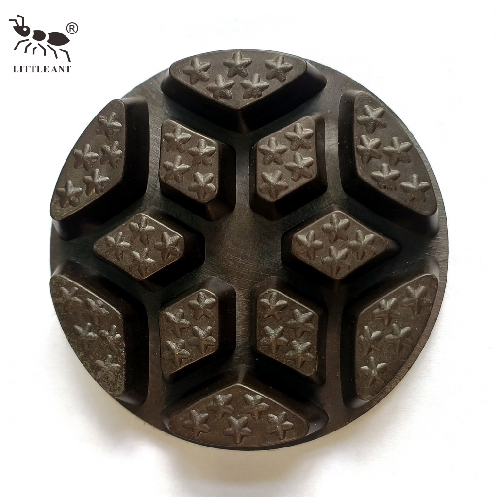 LITTLE ANT NUEVA almohadilla para pulir pisos de concreto de diamante Bumblebee Flame Star de 3 pulgadas