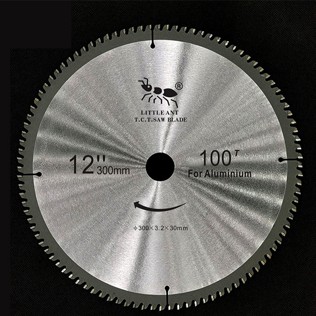 Hoja de sierra circular de corte de aluminio de 12 pulgadas 100 dientes TCT
