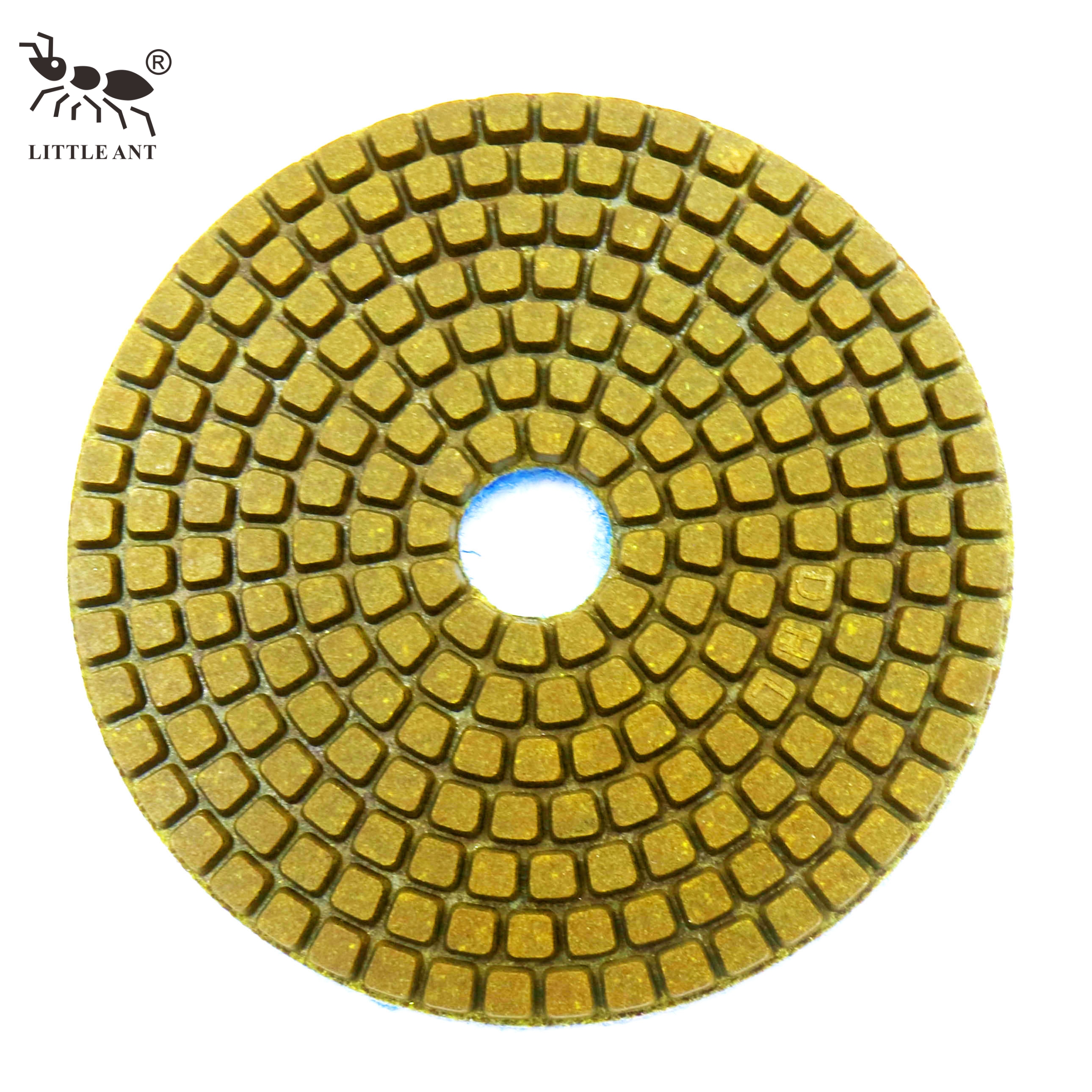 LITTLE ANT Discos para Pulido de Metales de Concreto de Diamante de 100 mm Almohadillas de molienda para preparación de Pisos en seco y húmedo de 4 Pulgadas