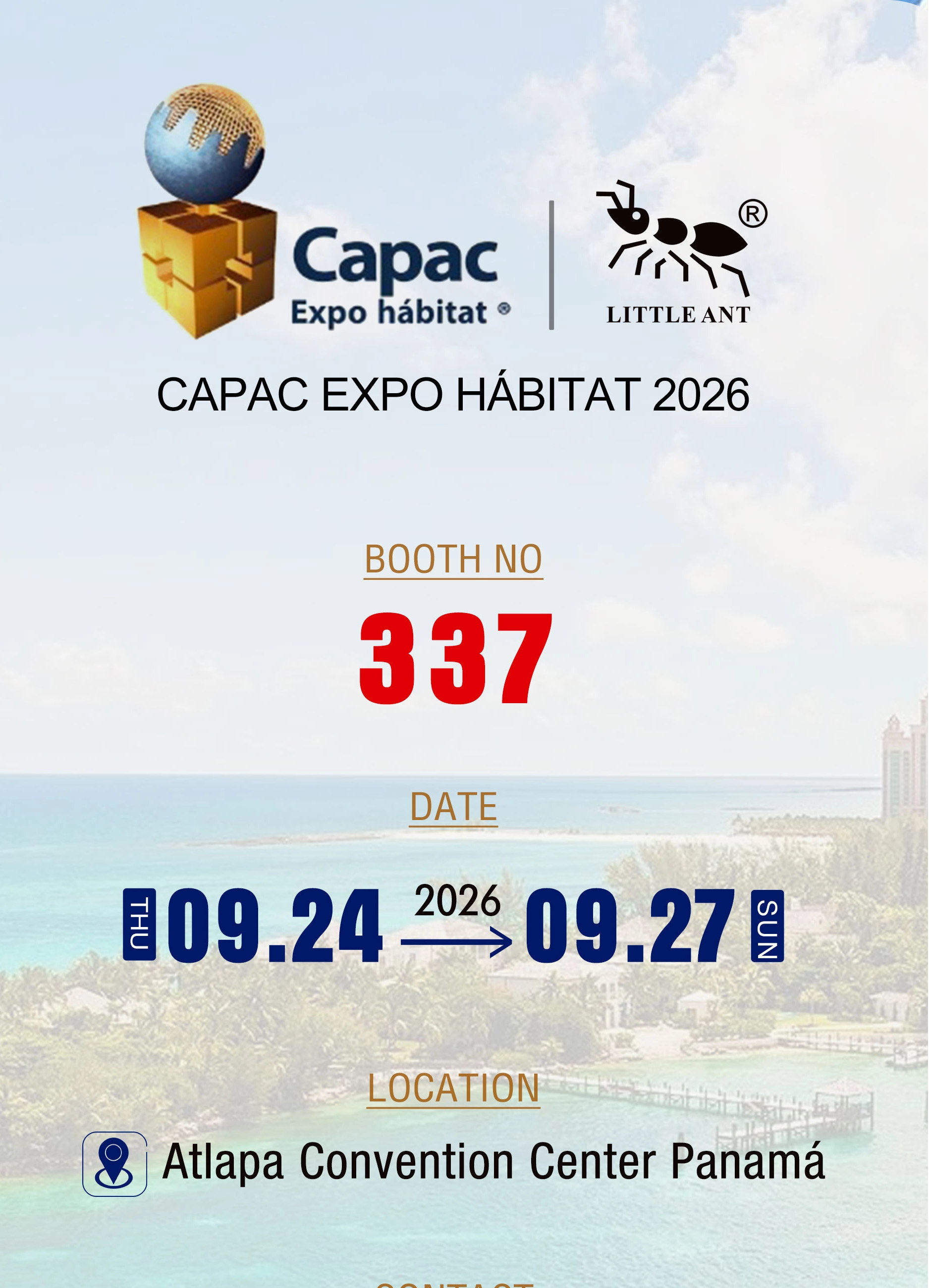  Little Ant Diamond Tools se complace en participar en CAPAC EXPO HABITAT 2026