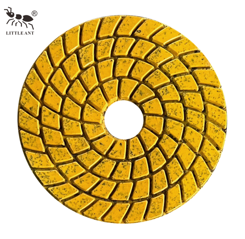 LITTLE ANT Discos de pulido y pulido para suelos secos y húmedos, almohadillas Mrtal para superficie de hormigón de diamante, 4 pulgadas, 100mm
